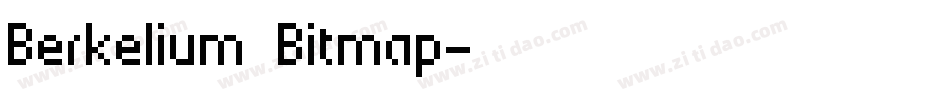 Berkelium Bitmap字体转换